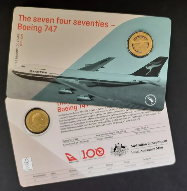 2020 $1 Qantas Centenary – Boeing 747
