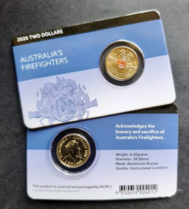 2020 $2 Australia’s Firefighters Color Coin Pack