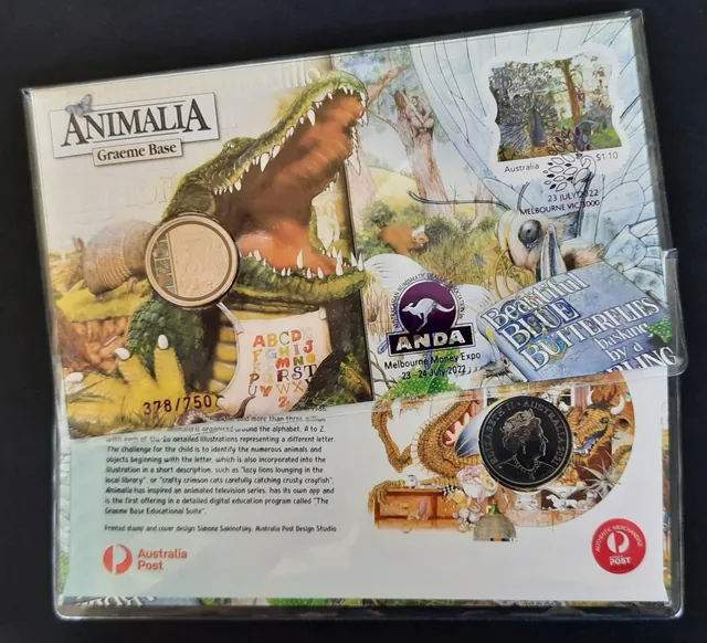 2022 20c Melbourne ANDA Money Expo: Animalia PNC