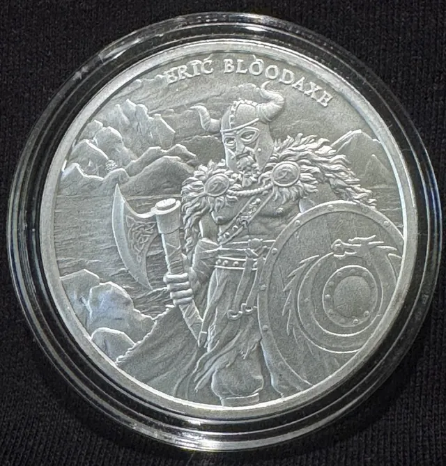 Eric Bloodaxe Legendary Warriors Series 1oz .999 Silver